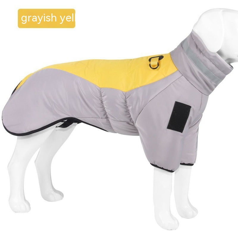 New Winter Dog Coat Waterproof Pet Clothes For Medum Large Dogs Warm Thicken Dog Vest Custome Labrador Jacket Image