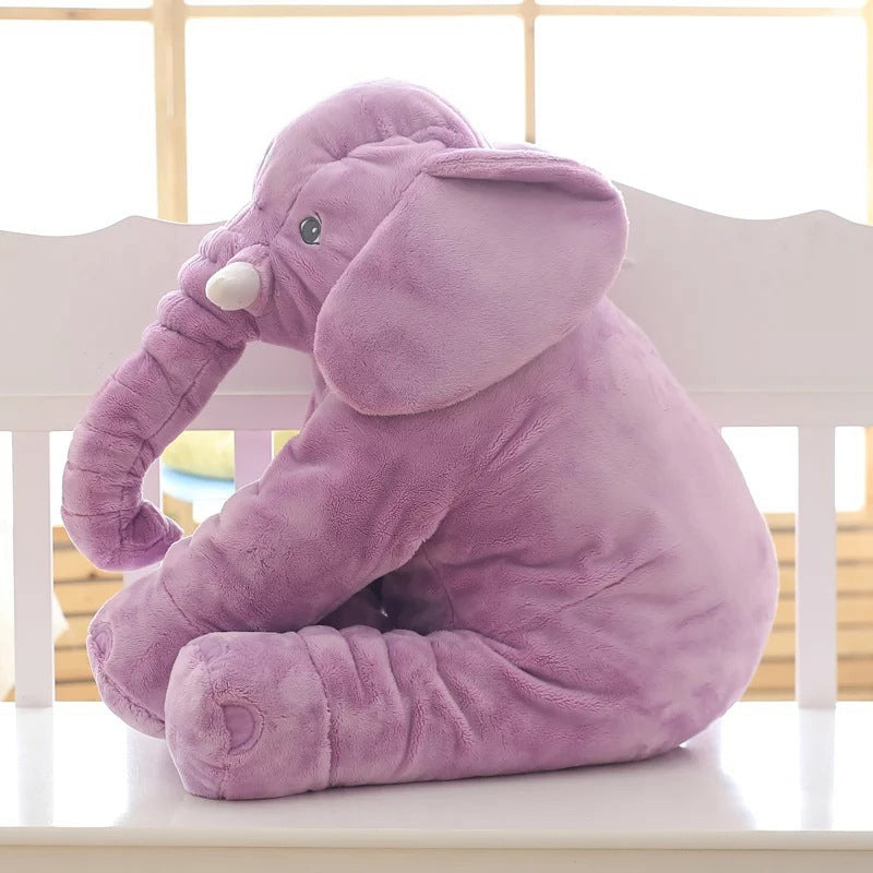 Soft Comfort Elephant Plush Toy  Accompany Sleeping Baby Sleep Child Pillow Leather Shell Image