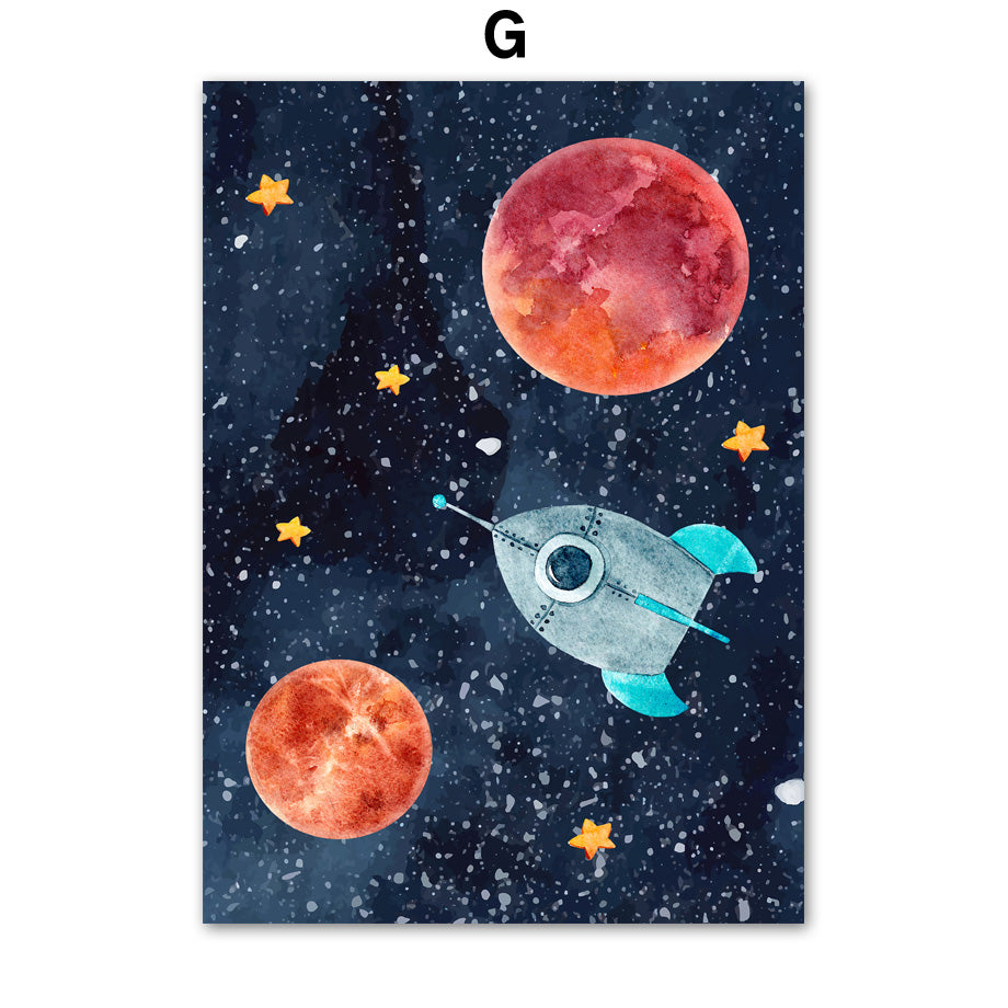 Astronaut Wall Art Canvas Painting Image