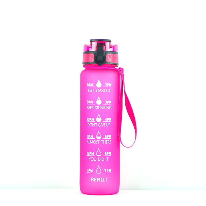 Transparent Flask Water Bottle 1000ml Bottled Kawaii Bottle Bpa Free Infuser Plastic Milk Sports Clear Water Bottle Kawaii Cup Image