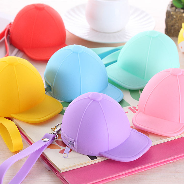 Cute Cartoon Candy Color Hat Silicone Coin Purse Image