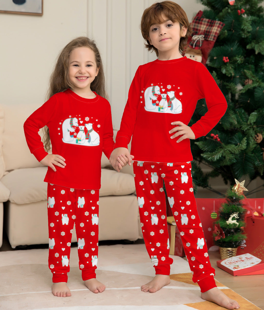 Christmas Family Pajamas Matching Sets Christmas Sleepwear Parent-Child Pjs Outfit For Christmas Holiday Xmas Party Image