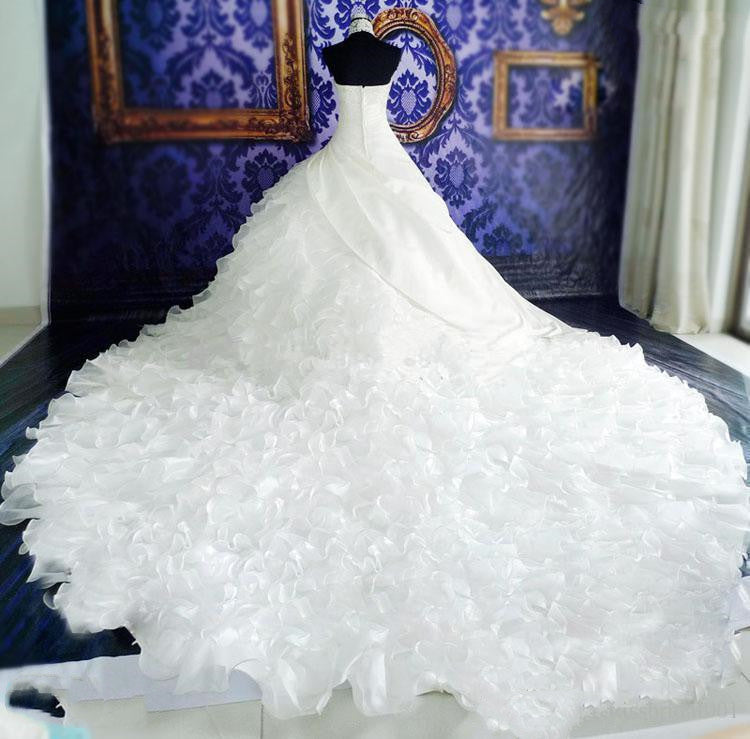 Wedding Dress Wholesale, Wedding High-end Wedding Dress With Big Tail Image