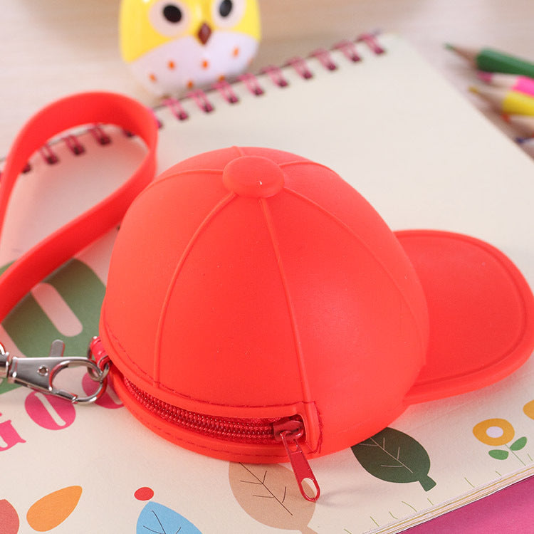 Cute Cartoon Candy Color Hat Silicone Coin Purse Image