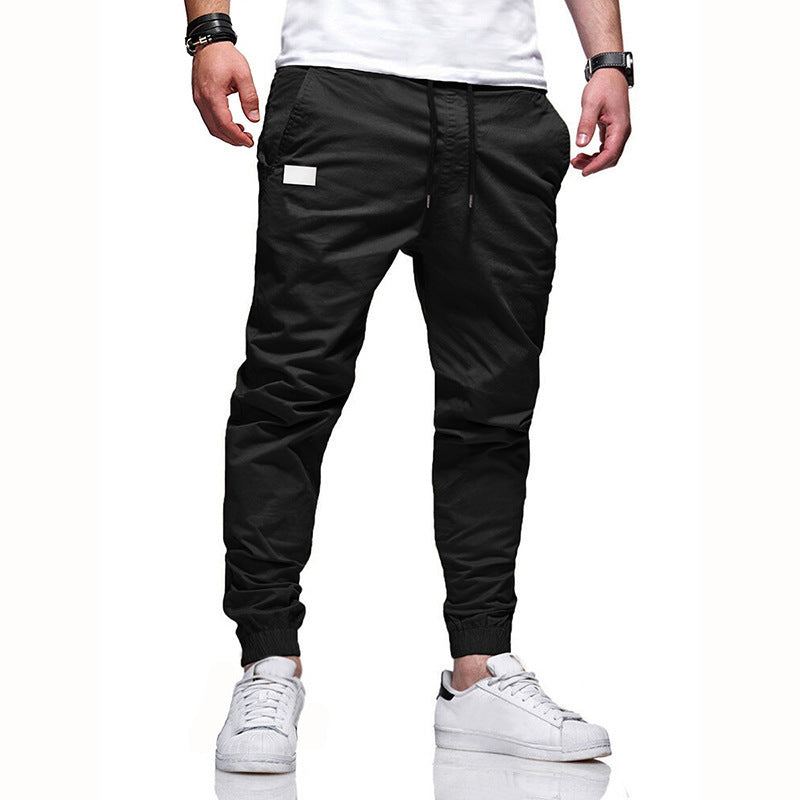 Youth Fashion Casual Tether Loose Cargo Ankle Banded Pants Image