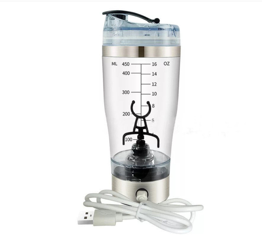 Electric Protein Shake Stirrer USB Shake Bottle Milk Coffee Blender Kettle Sports And Fitness Charging Electric Shaker Cup Image