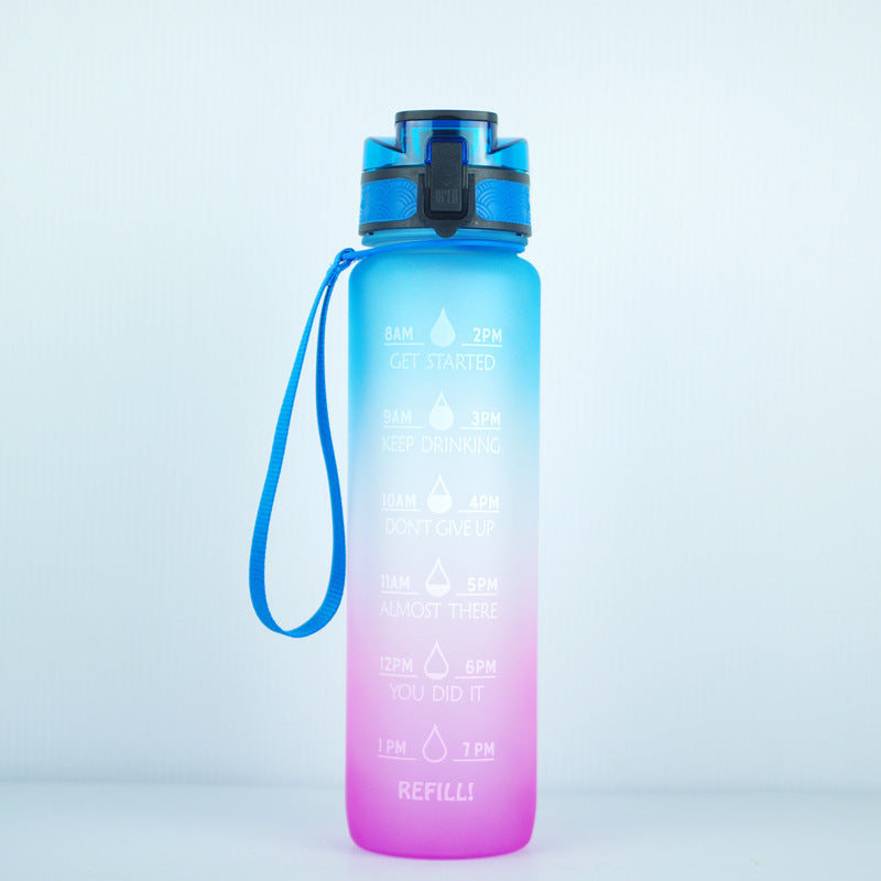 Transparent Flask Water Bottle 1000ml Bottled Kawaii Bottle Bpa Free Infuser Plastic Milk Sports Clear Water Bottle Kawaii Cup Image