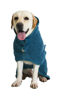 Absorbent Pet Bathrobe With Waist-wrapped Microfiber Image