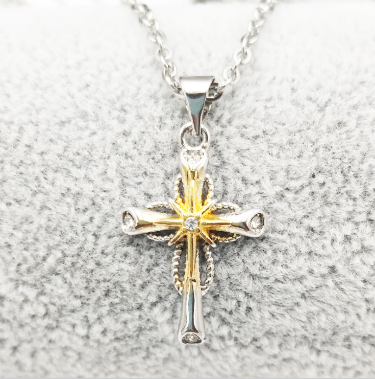 Octagonal Star Cross Alloy Pendant Image