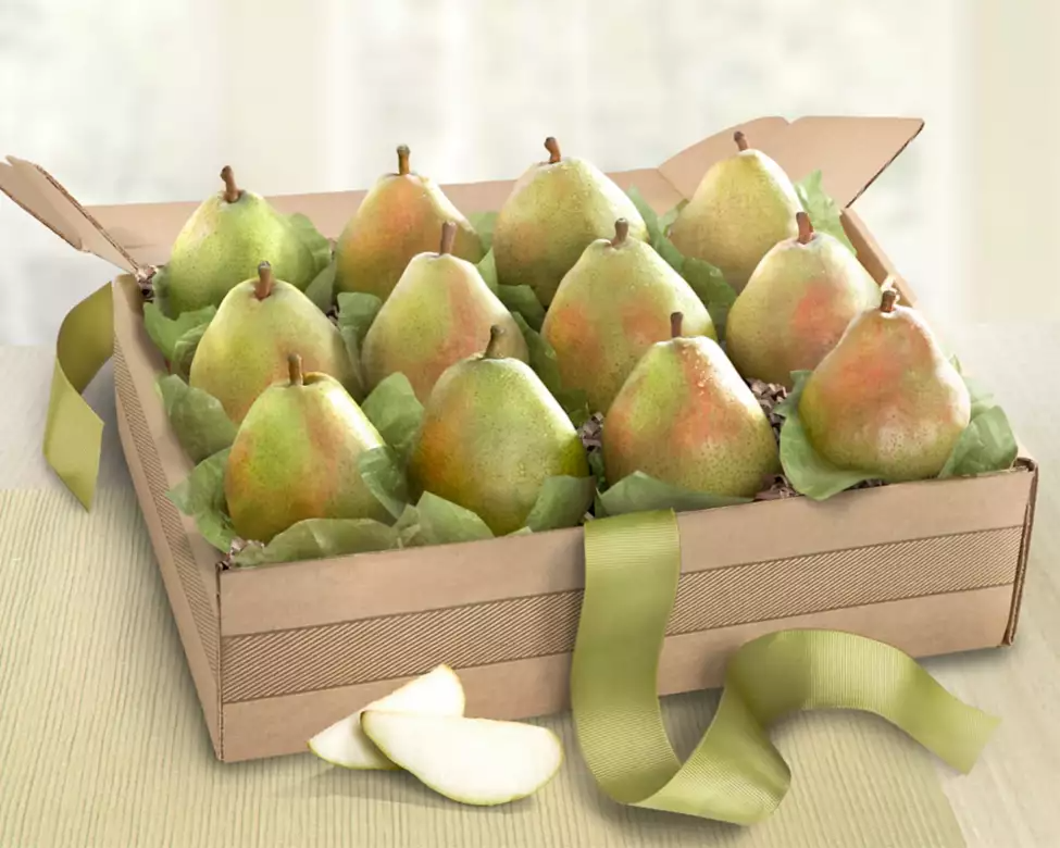 Organic Barlette Pears Fruit Gift Basket