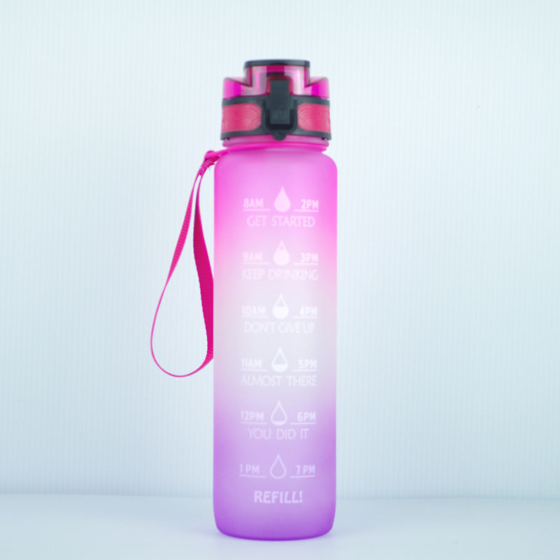 Transparent Flask Water Bottle 1000ml Bottled Kawaii Bottle Bpa Free Infuser Plastic Milk Sports Clear Water Bottle Kawaii Cup Image