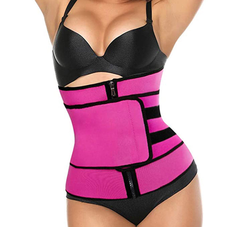 Tummy Sweat Shapewear Bodysuits Women Waist Trainer Slimming 2-3 Belts Workout Shaper Corset Image