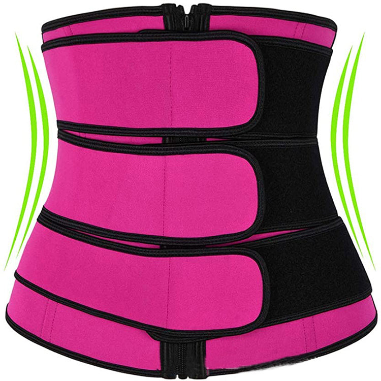 Tummy Sweat Shapewear Bodysuits Women Waist Trainer Slimming 2-3 Belts Workout Shaper Corset Image