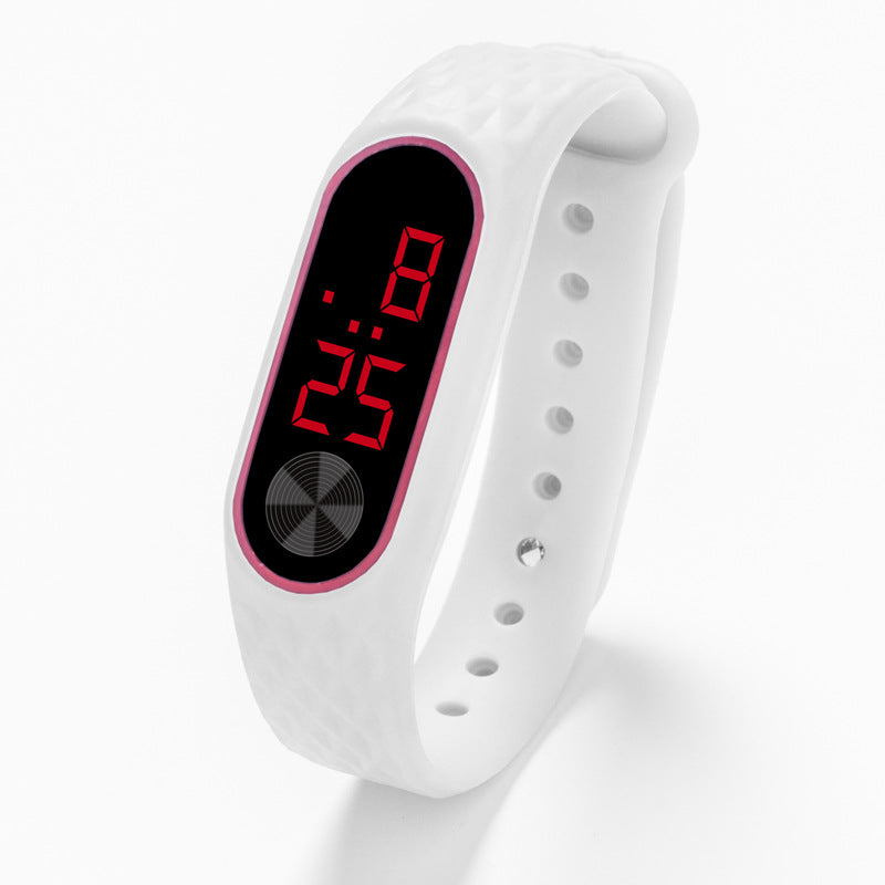 Silicone Children's LED Red And White Light Watch Image