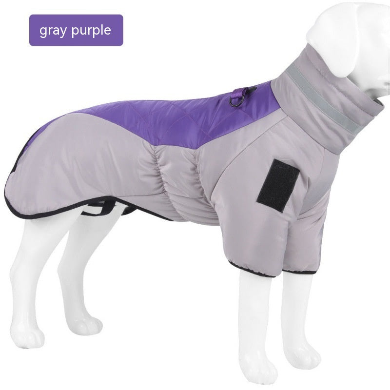 New Winter Dog Coat Waterproof Pet Clothes For Medum Large Dogs Warm Thicken Dog Vest Custome Labrador Jacket Image