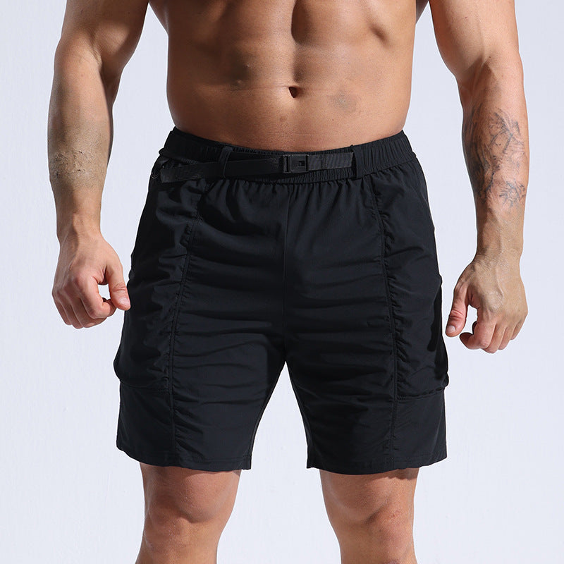 Athletic Shorts For Men With Pockets And Elastic Waistband Cargo Shorts Image