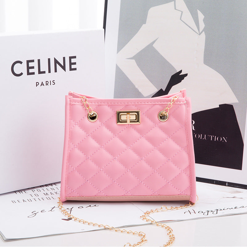 Mini Chain Shoulder Bags Rhombus Sewing Small Square Bags For Women Image