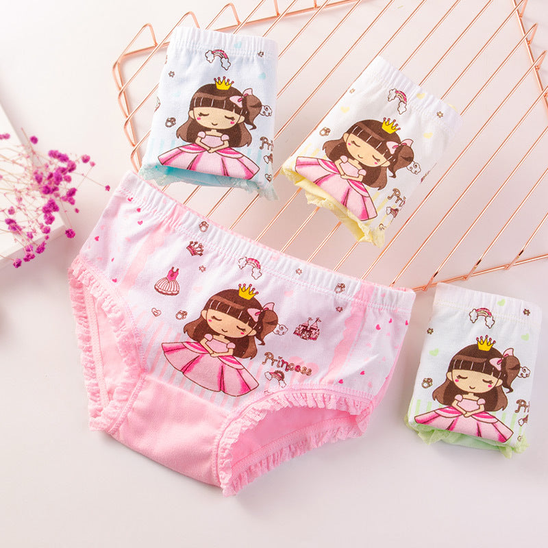 Boys' Cotton Cute Print All-match Panties Image