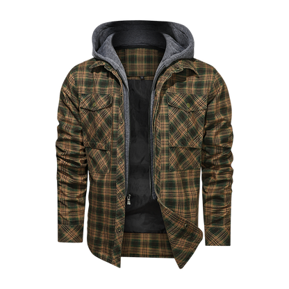 Men Warm Jacket Fleece Thick Autumn Winter Detachable Hoodies Jackets Men Slim Fit Men Clothing