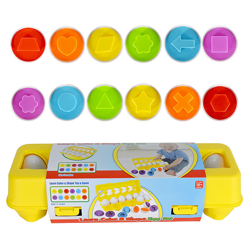 Baby Learning Educational Toy Smart Egg Toy Games Shape Matching Sorters Toys Montessori Eggs Toys For Kids Children Image