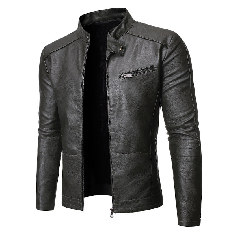 New European And American Men's Motorcycle Leather Jackets Image