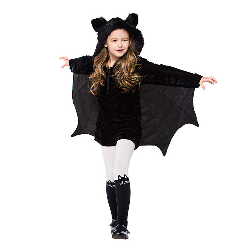 Halloween Children's Costume Black Bat Cosplay Costumes Image