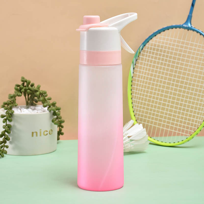 Spray Water Bottle For Girls Outdoor Sport Fitness Water Cup Large Capacity Spray Bottle Drinkware Travel Bottles Kitchen Gadgets Image