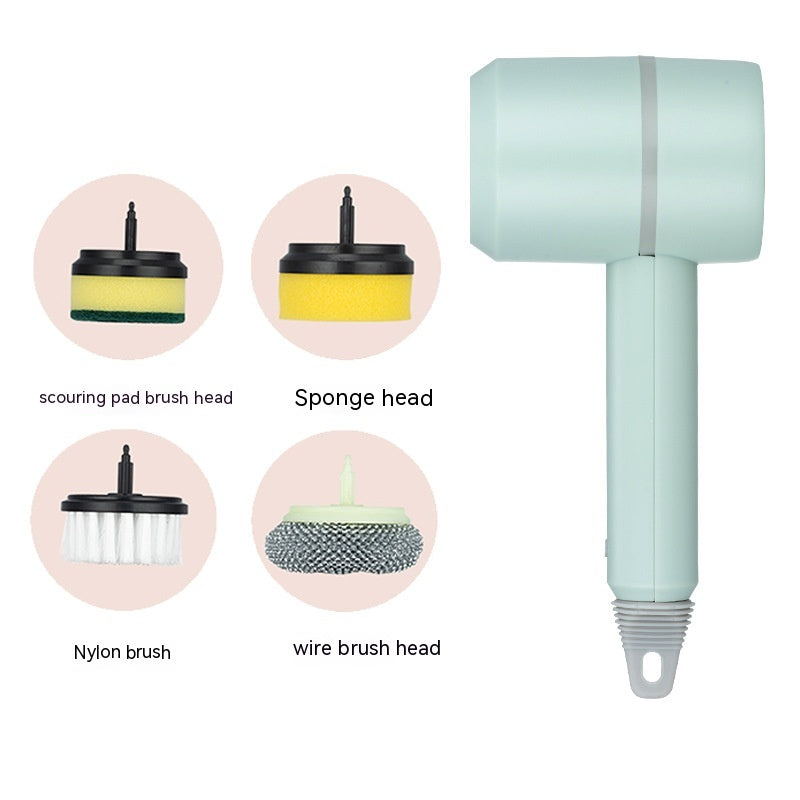 Electric Cleaning Brush Dishwashing Brush Automatic Wireless USB Rechargeable Professional Kitchen Bathtub Tile Cleaning Brushes Image