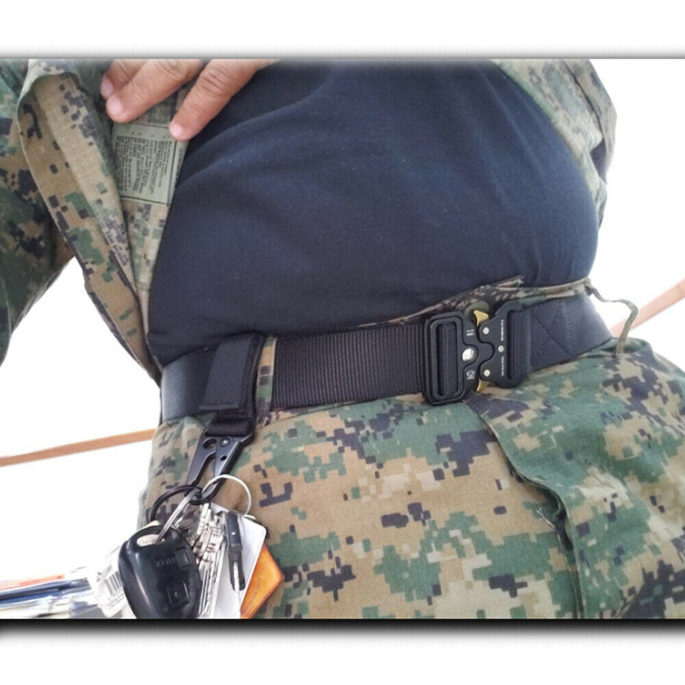 Military Tactical Belt Heavy Duty Security Guard Working Utility Nylon Waistband Image