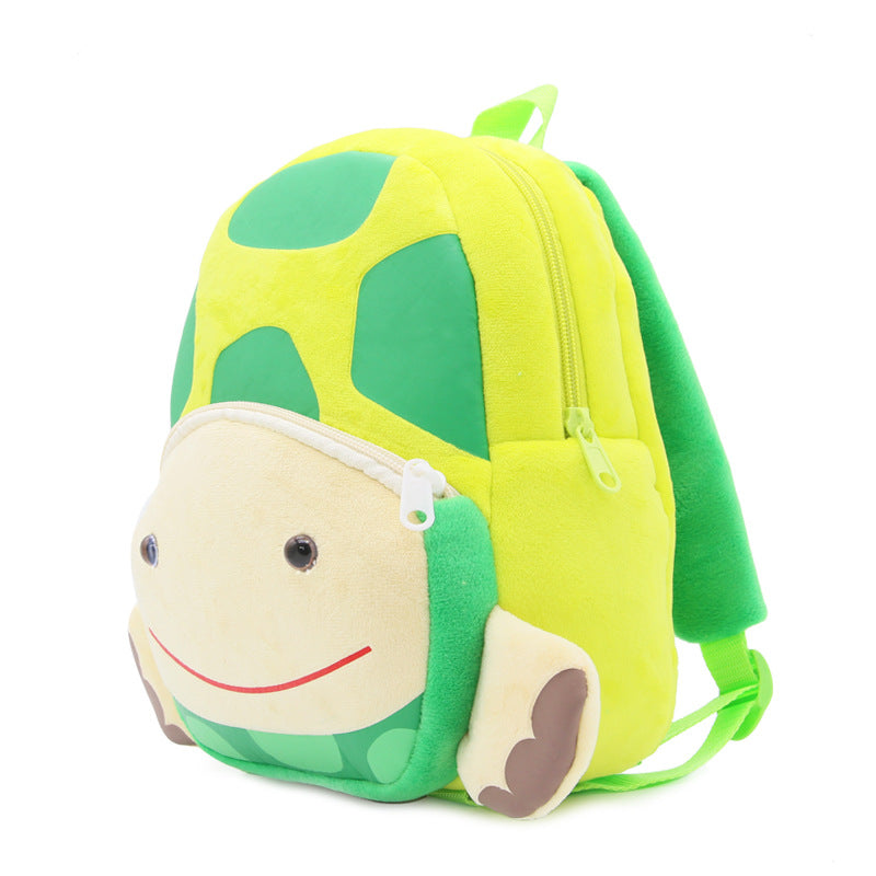 Cute Zoo Children's Schoolbag Backpack Plush Animal Turtle Image