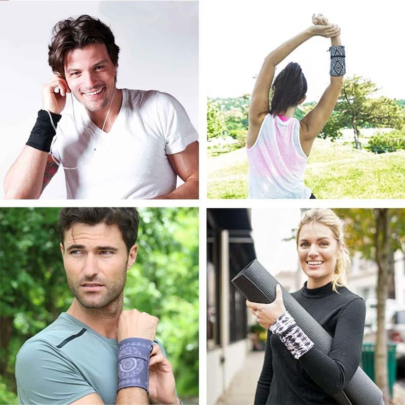 Running Mobile Phone Arm Bag Men Women Wristband Wrist Armband Fitness Wrist Bag Outdoor Sports Arm Bag Breathable Bracelet Bags Image