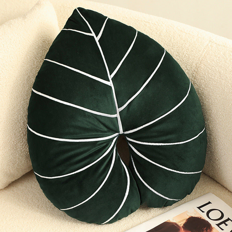 Green Plant Pillow Home Philodendron Image