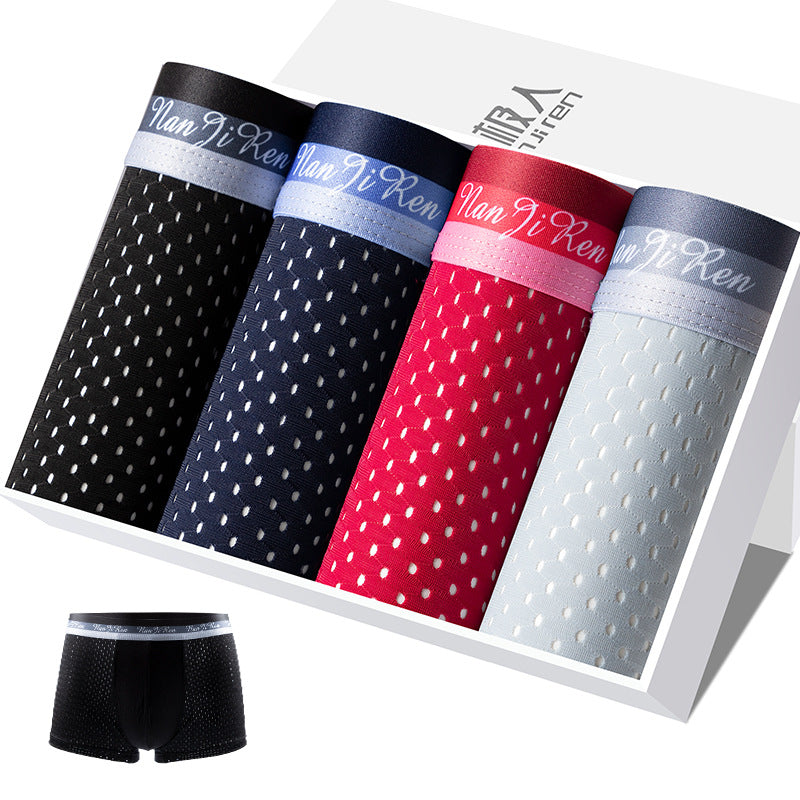 Modal Boxer Shorts Breathable Large Size Fatty Boxer Shorts Head Box Image