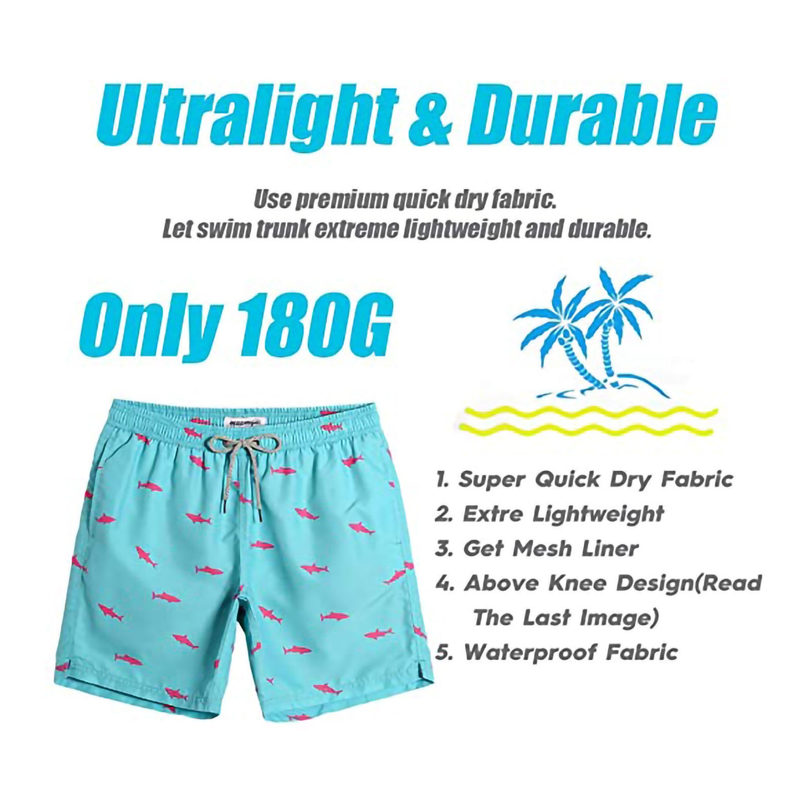 Casual Swimwear Beach Shorts Men Image