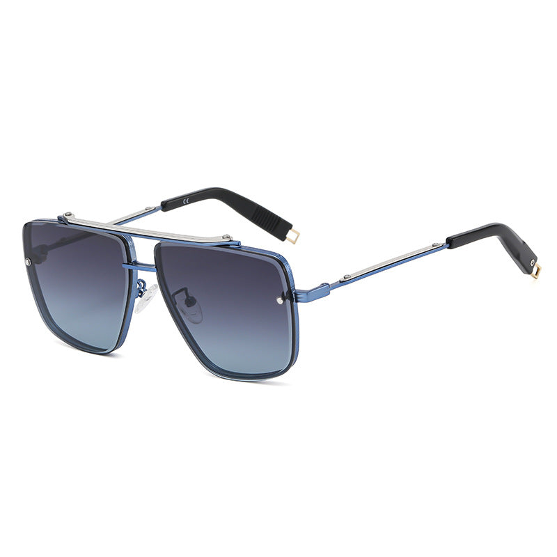 Twin-beam Metal Sunglasses For Men Image