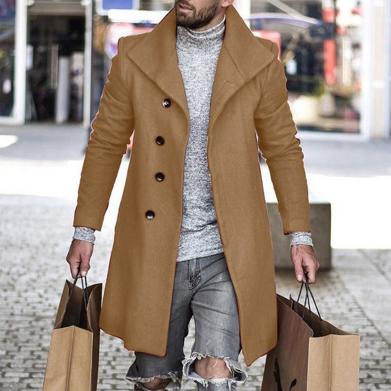 Plaid Men's Coat New Foreign Trade Wish Coat Image