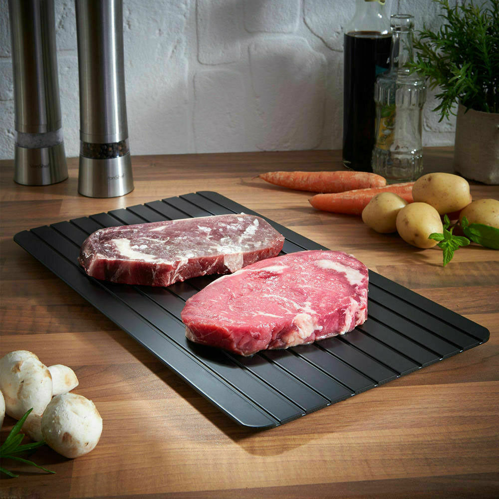 Fast Defrost Tray Fast Thaw Frozen Food Meat Fruit Quick Defrosting Plate Board Defrost Tray Thaw Master Kitchen Gadgets Image