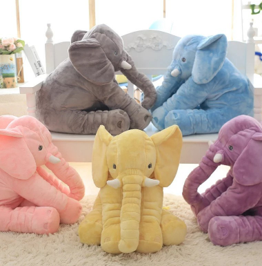 Elephant Doll Pillow Baby Comfort Sleep With Image