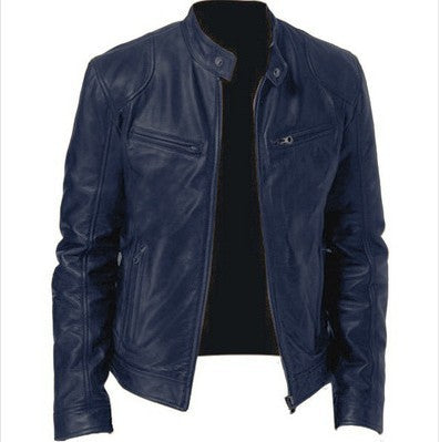 PU Leather Jacket Slim Leather Jacket Image