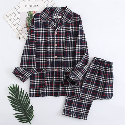 Men's Warm Cloth Flannel Pajama Suit