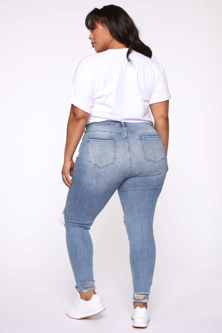 Stretch Ripped Women Plus Size Jeans Plus Size Jeans Image