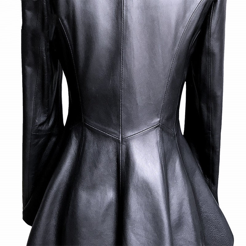 Short Coat Women's Leather Jacket Image