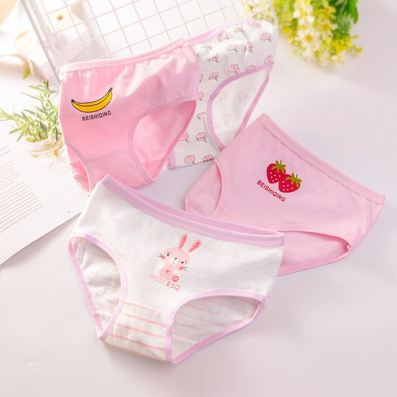 Children's Underwear Girls Pure Cotton Boxer Image