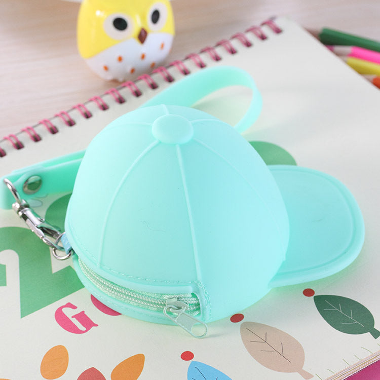 Cute Cartoon Candy Color Hat Silicone Coin Purse Image