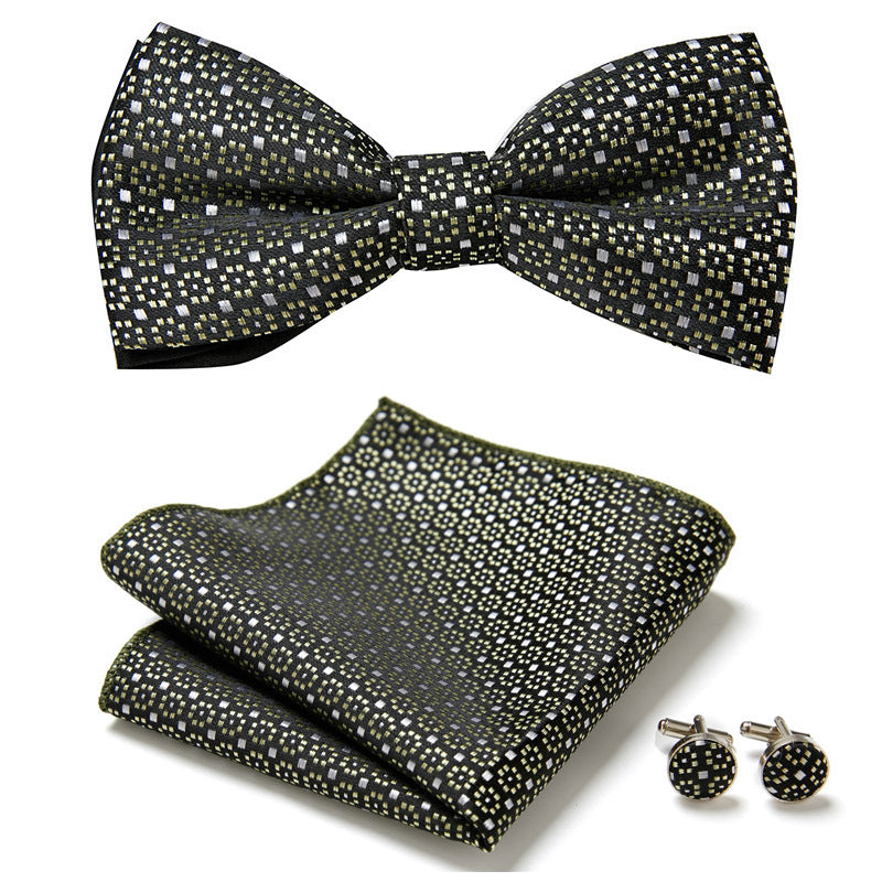 Three Piece Set Of Stylish Bow Ties Image