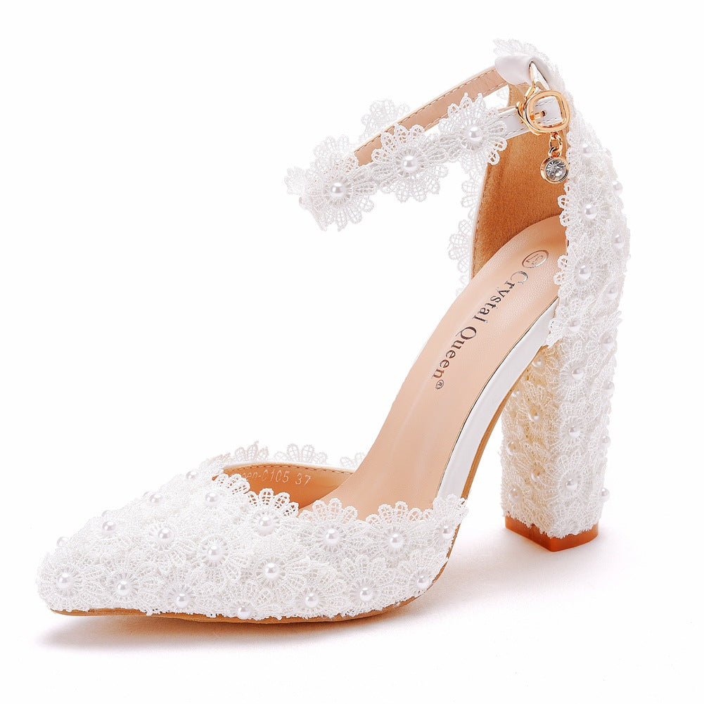 Rhinestone High Heel Shoes Women Image