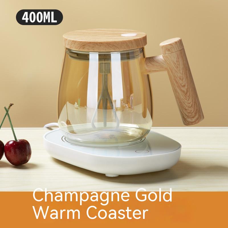 400ML Self Stirring Coffee Mug  Electric Mixing Glass Coffee CupHigh Speed Fast Automatic Coffee Cup For Gyms Dining Room Kitchen Gadgets Image