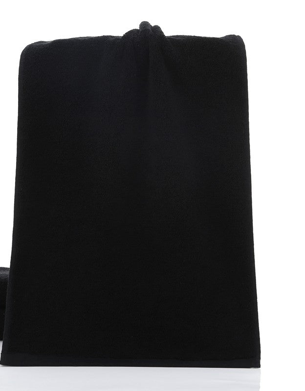 21 strands of black cotton towels Image