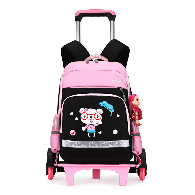 Korean Detachable Trolley  Bag For Elementary School Students Image