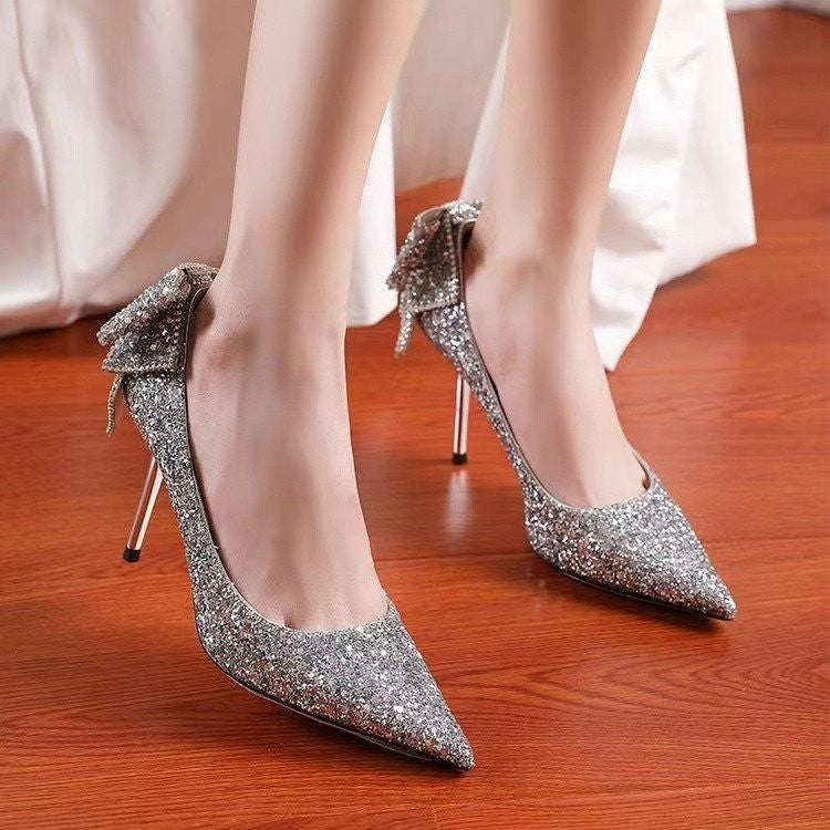 Women's Fashion Pointed Low-cut High Heels Image